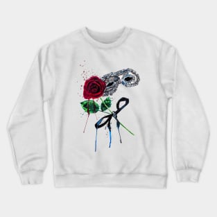 Masquerade and Rose-Phantom of the opera Crewneck Sweatshirt